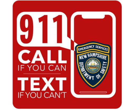 NH 911 - call if you can, text if you can't
